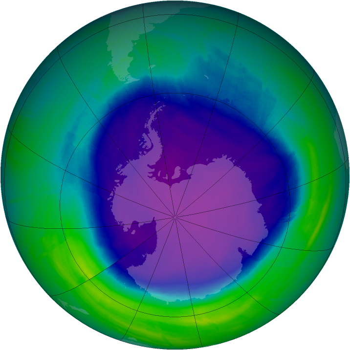 Ozone Map 2008-10-03